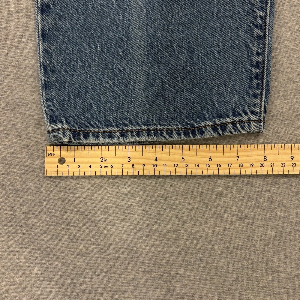 Levi's Premium Ribcage Straight Jeans Womens Size 27x25.5 Blue Medium Wash Denim - Picture 8 of 12